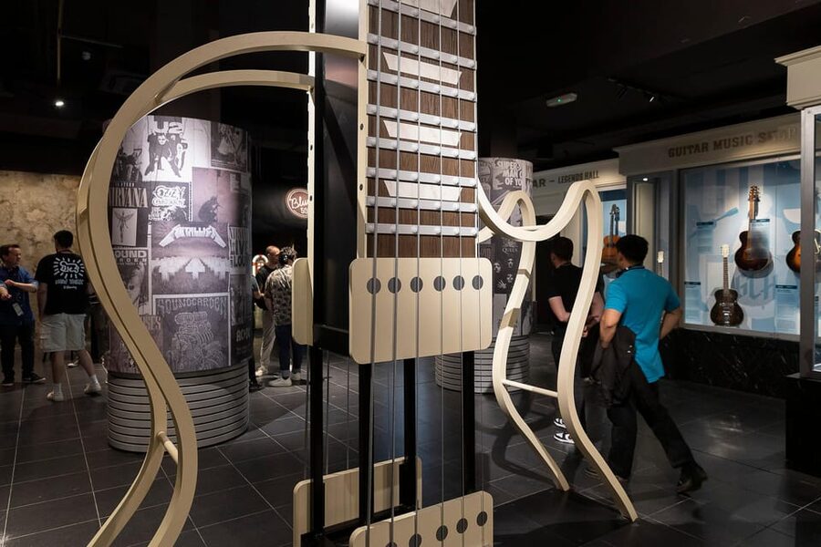 Barcelona: Rock Museum- Guitar Legends Hall - The guitar collection that anchors the whole experience