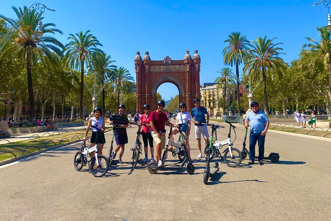 Barcelona Sagrada familia Electric Scooter or E-Bike Tour - Start point and the all-important safety check at Calle Regomir