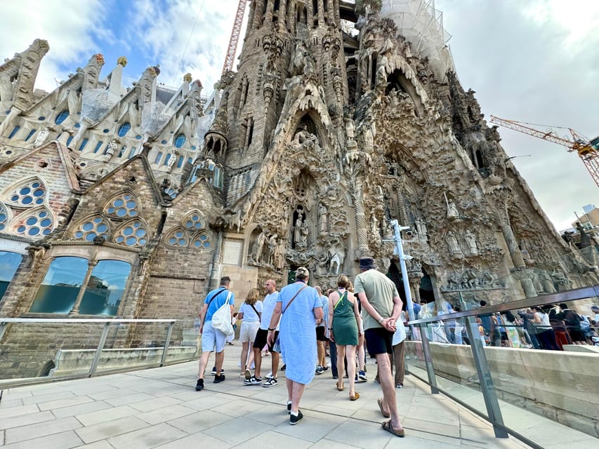 Barcelona: Sagrada Familia Entry Ticket and Guided Tour - Inside the basilica: stained-glass color and columns that feel like trees
