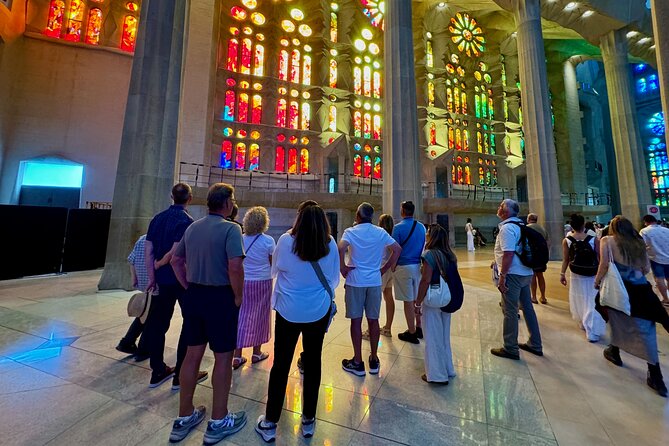 Barcelona Sagrada Familia Small Group Guided Tour - Passion Facade contrast: stark lines, dramatic sculptures, and an emotional arc