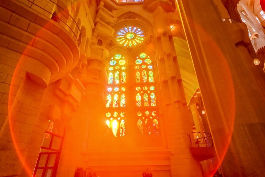 Barcelona: Sagrada Familia Tour with Optional Tower Access - What You See Inside: Light, Stained Glass, and Five Floors