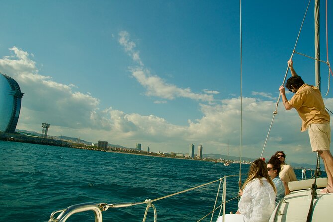 Barcelona Sailing Experience 2 hs w/Premium Snacks & Drinks - Your Skipper-Guide: Local Tales and Real Talk