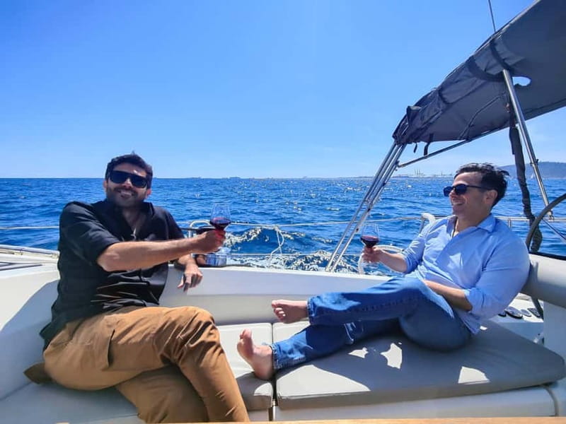 Barcelona Sailing Experience Luxury Boat w/Snacks & Drinks - Safety briefing, then sails up, the pace shifts fast