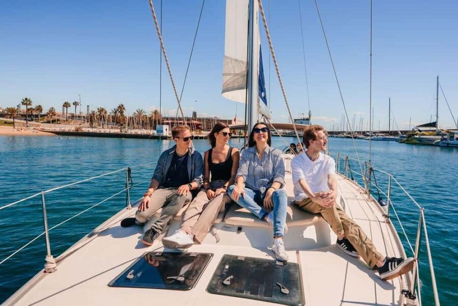 Barcelona: Sailing tour with open bar and aperitive - From the water: why this Barcelona sail feels easy