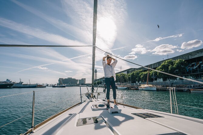 Barcelona: Sailing Tour with Tapas, Drinks, Swim & Sunset Option - The quick swim stop in the Mediterranean, and the one big condition
