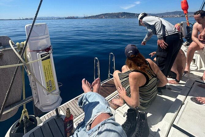 Barcelona: Sailing Tour with Tapas, Drinks, Swim & Sunset Option - Price and value at about $54 for cava, tapas, and sea time