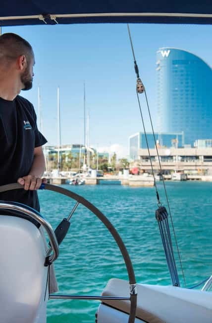 Barcelona: Sailing Tour with Young Local Captain & Drinks - Past Playa de San Sebastián: short coast pass, real sea feeling