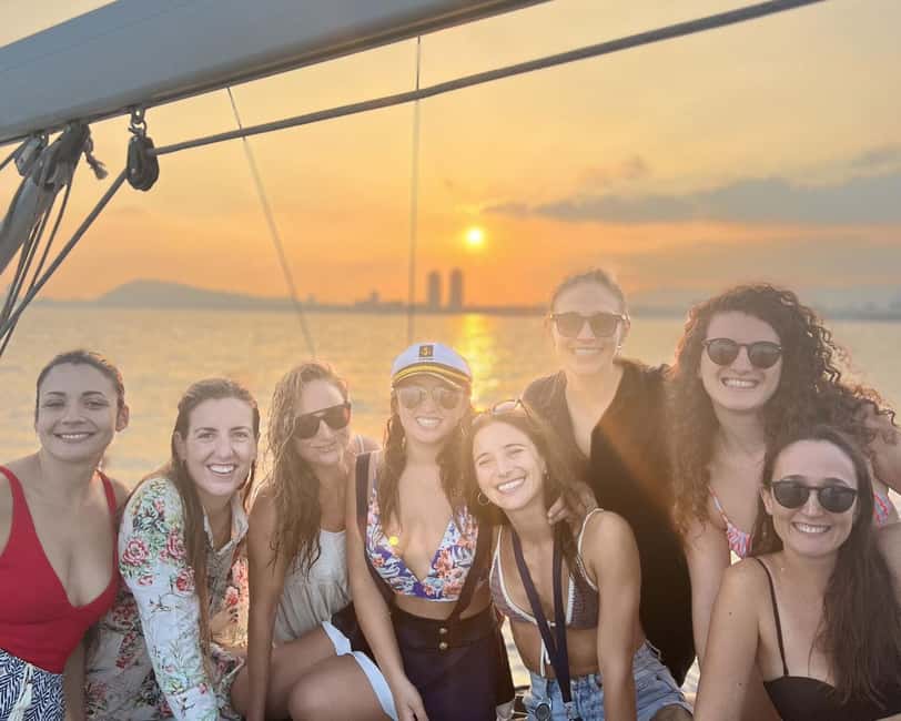 Barcelona: Sailing with Open Bar, Catalan Snack & Swim Stop - The coastline views, from Sagrada Familia to the Gothic Quarter