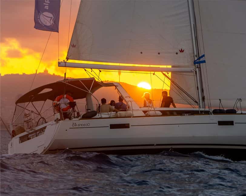 Barcelona: Sailing with Open Bar, Catalan Snack & Swim Stop - Your skipper matters, and the guides here get named a lot