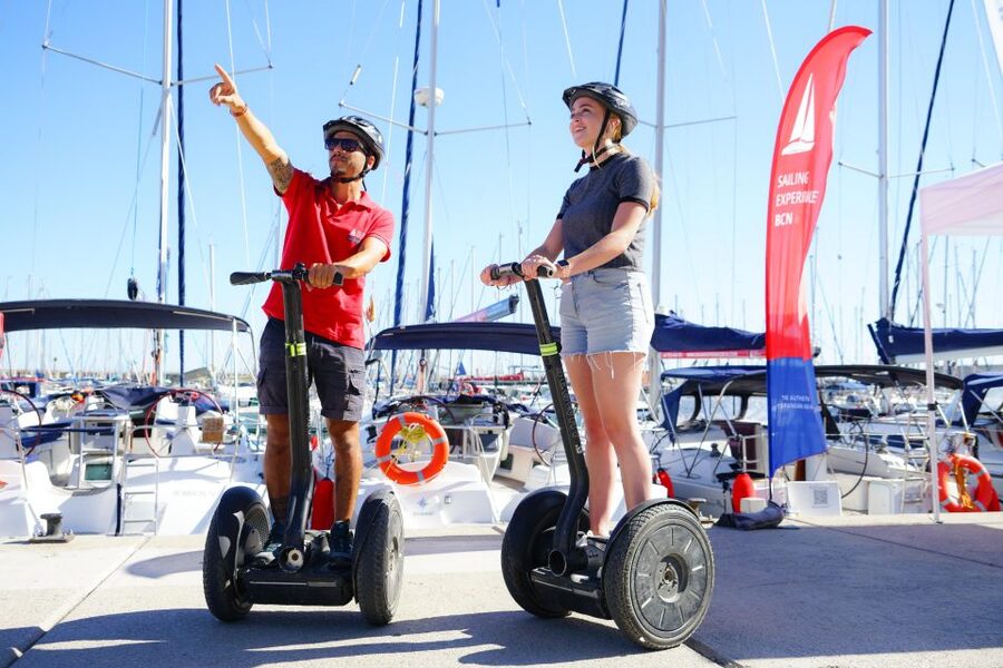 Barcelona: Segway Tour & Sailing Experience - Port Olimpic and the 1.5-Hour Sail on the Yacht Bombon