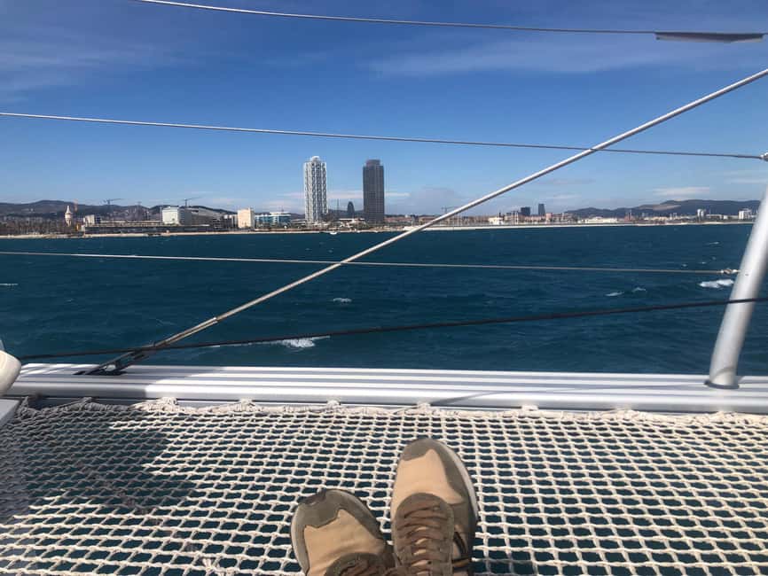 Barcelona: Shared cruise on a catamaran Drink+Local Tapa - Drink + Local Tapa bites, and why this is better than a plain boat ride