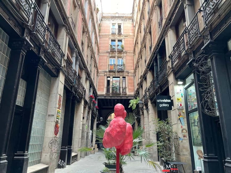 Barcelona: Street Art & Visit to Galleries Tour - Plaça de Castella and the street stops between the bigger names