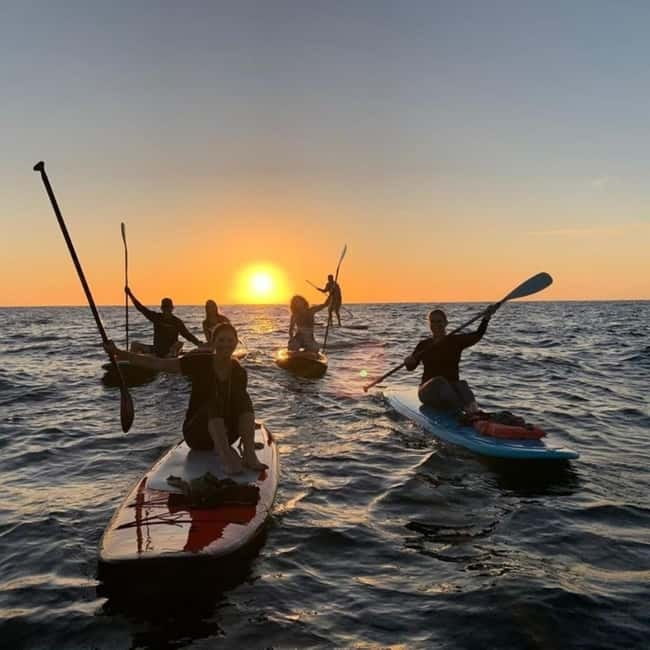 Barcelona: Sunrise or Sunset Paddle Surf with Photos - The coastline and America’s Cup backdrop, why Port Olímpic is a win