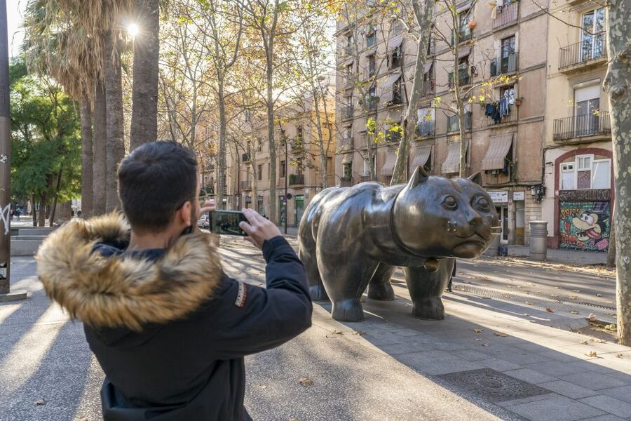 Barcelona: Walking tour with Montjuic Castle & Cable Car - El Raval Walking: Botero’s Cat and a Neighborhood You Can Read