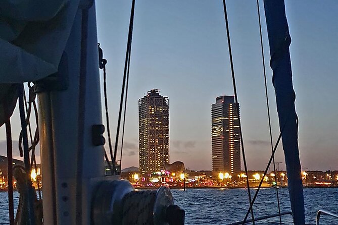 Boat Tour with Drink and Picoteo, Barcelona - SUP Board, Fishing Rod, and Time to Do Something (Not Just Look)