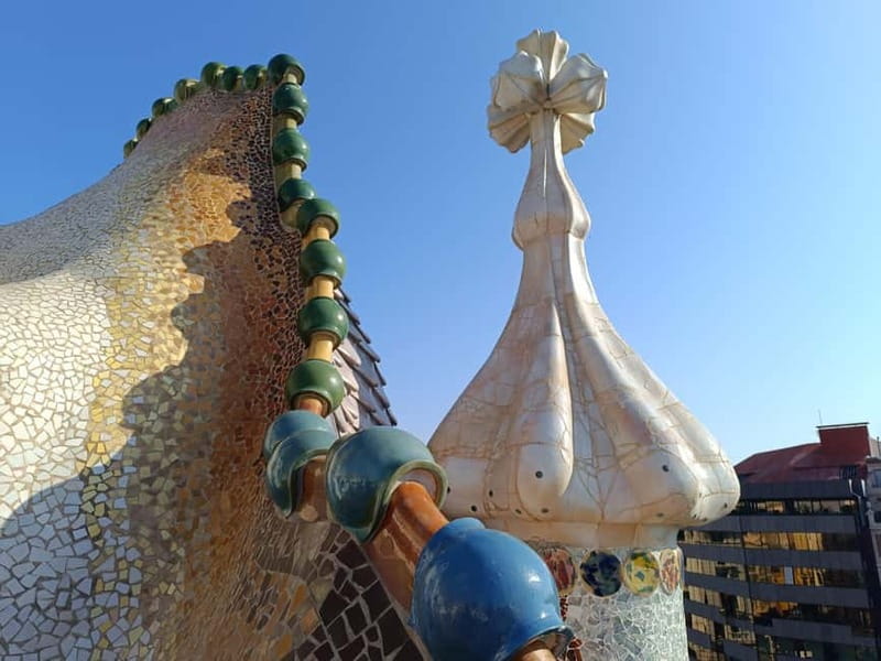 Casa Batlló First Access Tour With Sagrada Família Upgrade - Rooftop views at Casa Batlló, when the city comes into focus