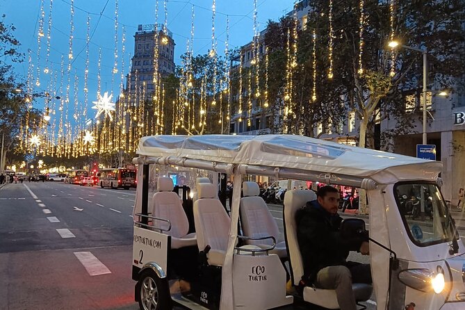Christmas Lights Tour of Barcelona in Private Eco Tuk Tuk - Key things to know before you go