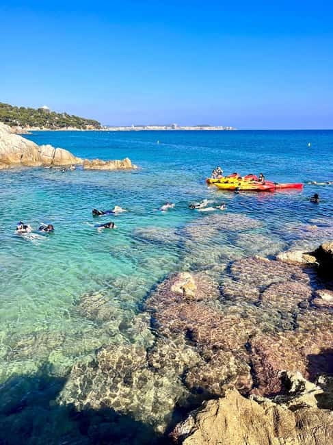 From Barcelona: Costa Brava Kayak & Snorkel Tour with Picnic - S’Agaró lunch and beach time: the break you’ll actually want