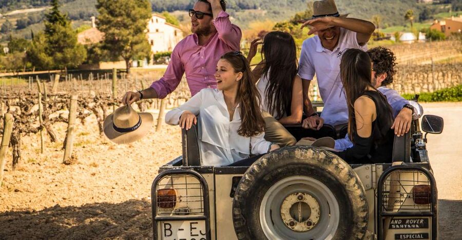 From Barcelona: Penedés Vineyards Tour by 4WD w/Wine & Cava - Pere Ventura cava: capella, old caves, and four ways to taste