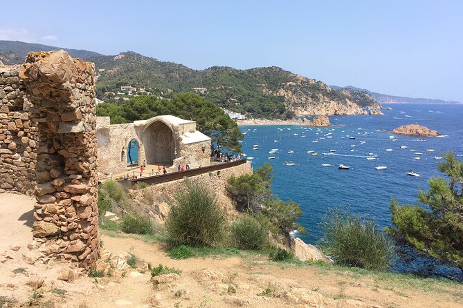 From Barcelona : Tossa de Mar, Coastal Path, Boat and Costa Brava - The Sea Caves Boat Ride: 1 Hour, Glass-Bottom Fun