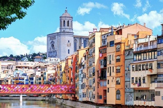 Girona & Costa Brava Private Tour and Hotel Pickup from Barcelona - Onyar River colors, bridges, and the Eiffel Bridge contrast