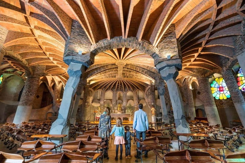 Highlights Guided visit to Gaudi's Crypt and Colonia Güell - Inside the Crypt, you’ll learn what Gaudí tested there