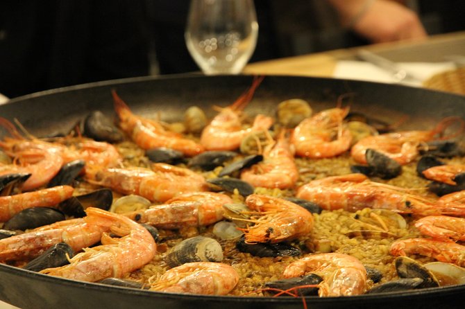 Market Gourmet Visit and Spanish Culinary Experience in Barcelona - Tapas and paella choices: seafood, chicken, or vegetarian