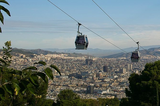 Montjuïc Cable Car & Magic Fountain Barcelona Private Tour - Parc de Montjuïc and the castle tower 360-degree panorama