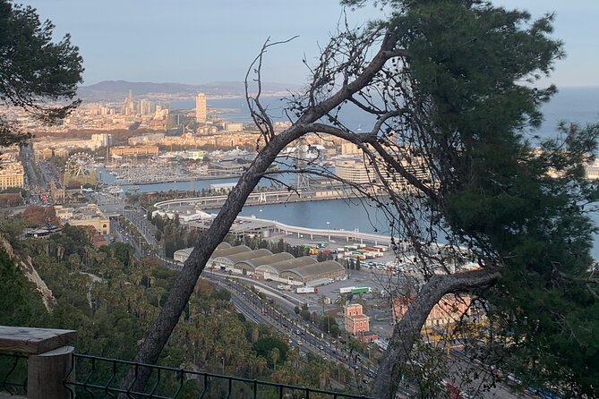Montjuïc Magic: Hidden Pathways, Vermut Delights & Sunset Bliss - Mirador del Migdia at sunset: hidden pathways and the city’s oldest cemetery area