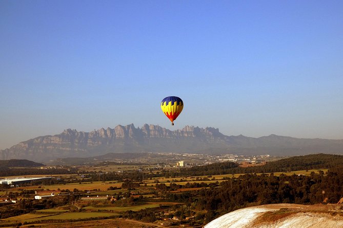 Montserrat Hot Air Balloon Flight from Barcelona - Champagne toast, sweet wine, local cheese, and keepsakes you’ll actually use
