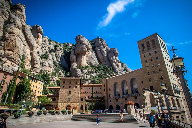 Montserrat & Winery Visit Tour with Traditional Farmhouse Lunch - Montserrat arrival: the mountain dominates, the monastery commands attention