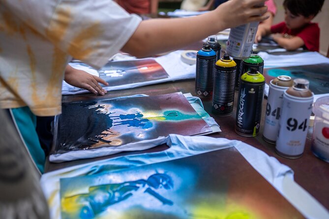Museum Entrance with Stencil Art Workshop and Spray - A Short Workshop That Makes the Museo Banksy Stop Feel Personal