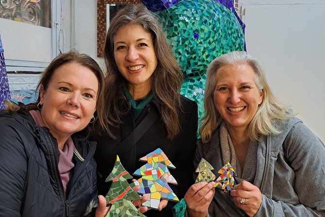 Offer: Be Gaudí mosaic class Barcelona for families (max 4 pax) - Tile Materials by Age: Ceramic for Older Kids, Pre-Cut for Younger Ones