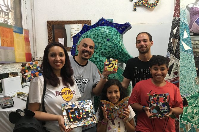 Offer: Be Gaudí mosaic class Barcelona for families (max 4 pax) - After the Workshop: Grouting and Pickup the Same Afternoon or Next Day