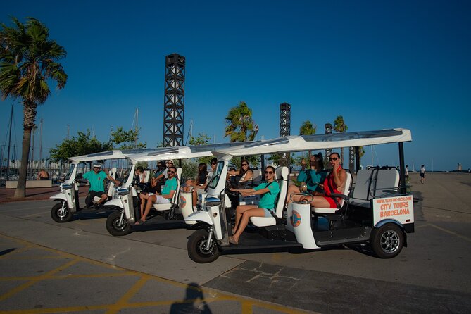 Official Tuk Tuk BCN l Barcelona 3 Hours City Tour - Beach time, Olympic energy, and the waterfront change of pace