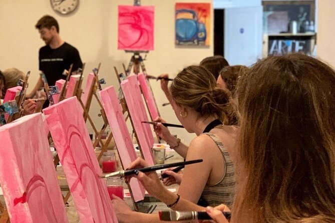 Paint & Wine Workshop in an Art Studio in Barcelona - What you will paint: featured artwork, your version, and real canvas