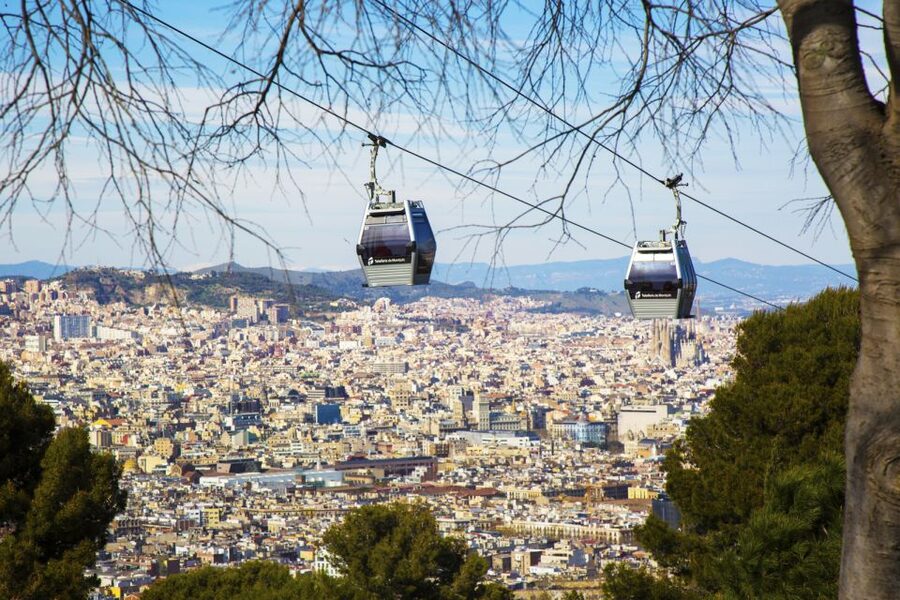 Panoramic Barcelona and Montserrat Excursion - Passeig de Gràcia architecture, MNAC viewpoints, and the Montjuïc approach