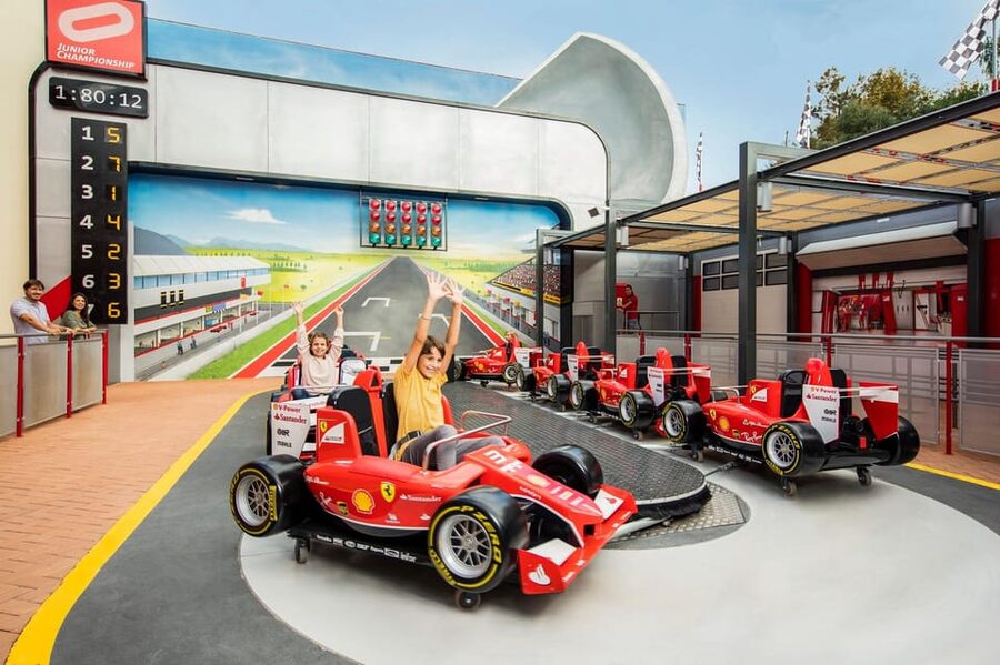 PortAventura and Ferrari Land: Full-Day Trip from Barcelona - Ferrari Land: vertical acceleration, F1 simulators, and those famous Italian façades
