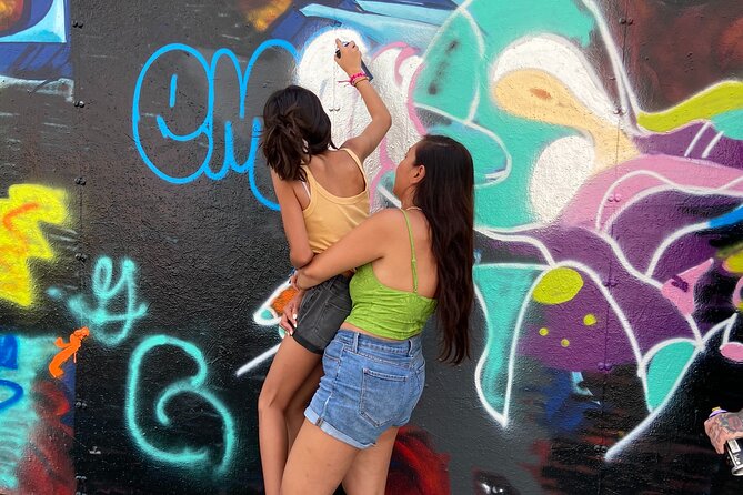 Private Barcelona Street Art Workshop with a Street Artist - Jardins de les Tres Xemeneies: Where you paint and learn the wall