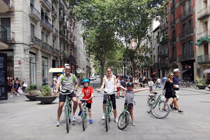 Private Bike tour for families - El Born streets, the old neighborhood layers, and what the guide points out