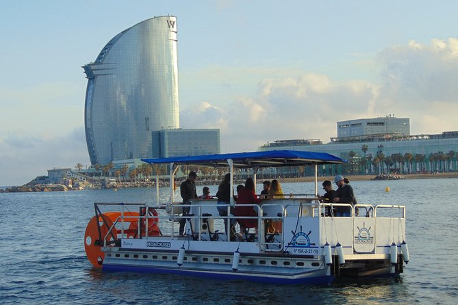 Private Boat rental - Pedal Cruises Barcelona - Cycle Boat - Meeting at KBr Fundación MAPFRE, Then Rolling Into the Port