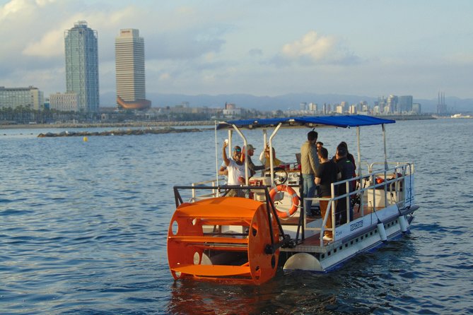 Private Boat rental - Pedal Cruises Barcelona - Cycle Boat - Your 90 Minutes on the Coast: Captain-Led Comfort, Sea-Level Views
