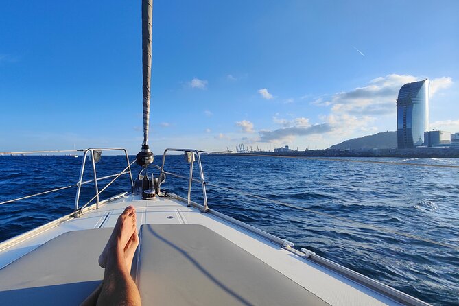 Private Sailboat Barcelona up to 11pax w/Premium Boat & Aperitifs - Meeting at Port Olimpic, then the sea does the calming