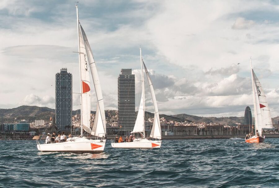 Private Sunset Sailing Trip with Cava & Skyline Views - A Private J-80 Sailboat, Not a Crowded Cruise