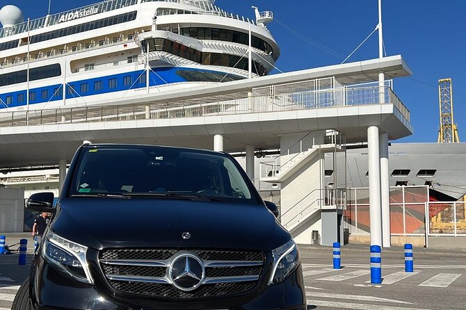 Private Transfer in Cruise Port and BCN Airport - Private Mercedes pickup, no taxi scrum at Barcelona port