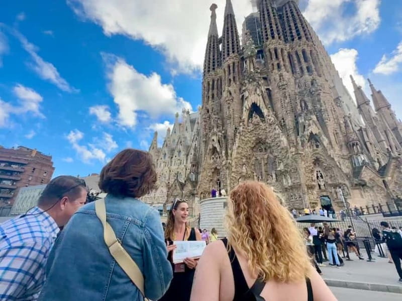 Sagrada Família & Park Güell Guided Tour with Transportation - Sagrada Família inside: stained glass light and a museum you should use