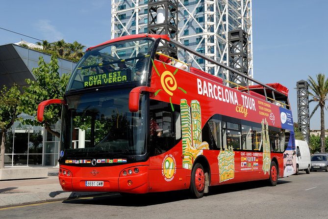 Shore Excursion: Barcelona City Tour Hop-On Hop-Off - West Route walkthrough: WTC, Montjuïc-area stops, and Camp Nou