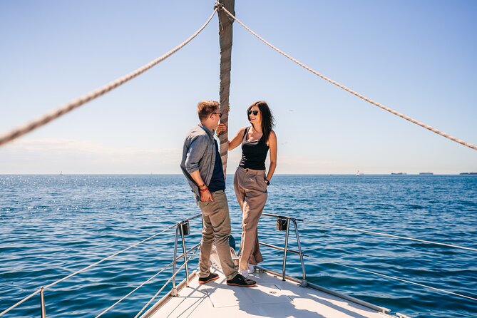 Sitges sailing, walking and winery tour - Stop 1: the 2-hour sail, coves, skyline views, and a cava toast