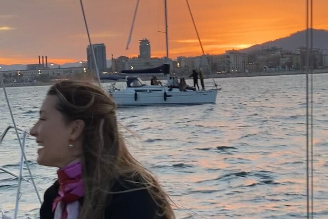 Sunset Sailboat Tour along the Coast with Open Bar - Golden hour cruising from Port Olimpic