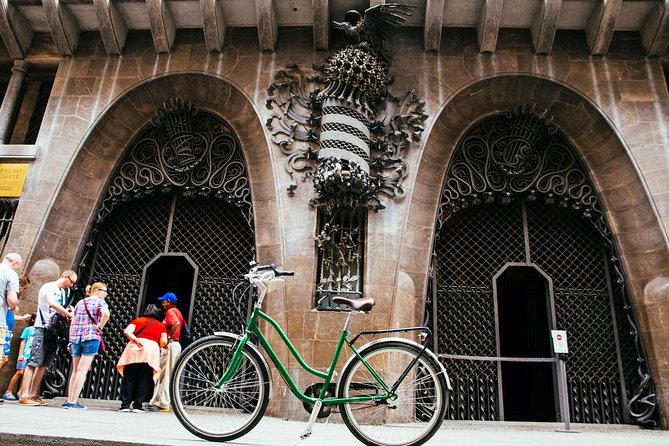 The Beauty of Barcelona by Bike: Private Tour - Plaça Reial and the Gaudí lanterns: a fun break from pure sightseeing